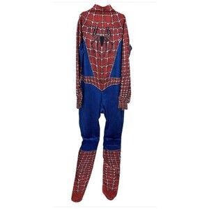 Spiderman Superhero Costume Bodysuit Thigh Cosplay Youth Boys L-XL (140) NO MASK